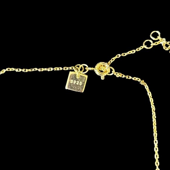 Pawsome Couture Teeny Tiny Paw Necklace 15-17 Inches - 18K Gold Vermeil - Picture 3 of 3